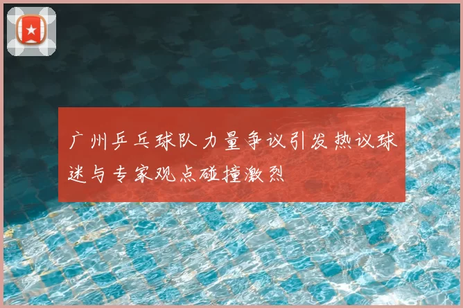 广州乒乓球队力量争议引发热议球迷与专家观点碰撞激烈