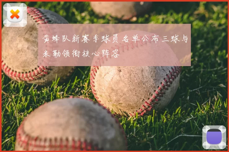 黄蜂队新赛季球员名单公布三球与米勒领衔核心阵容